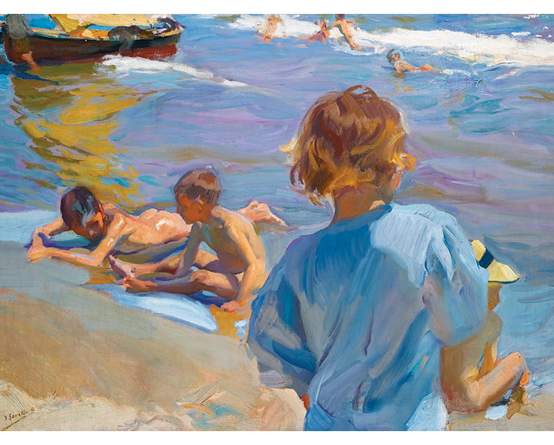 Niños En La Playa de Sorolla