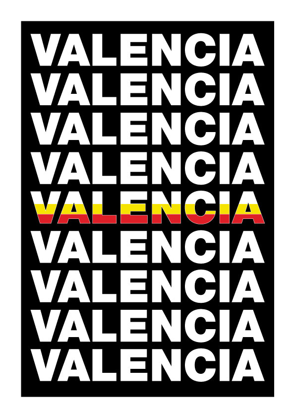 Bandera Valencia Lamina