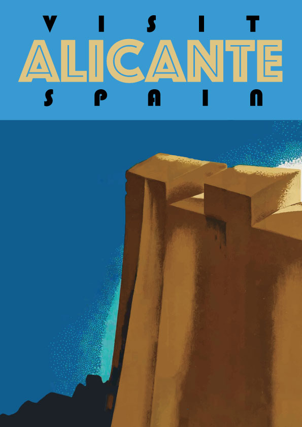 Alicante Castillo Poster