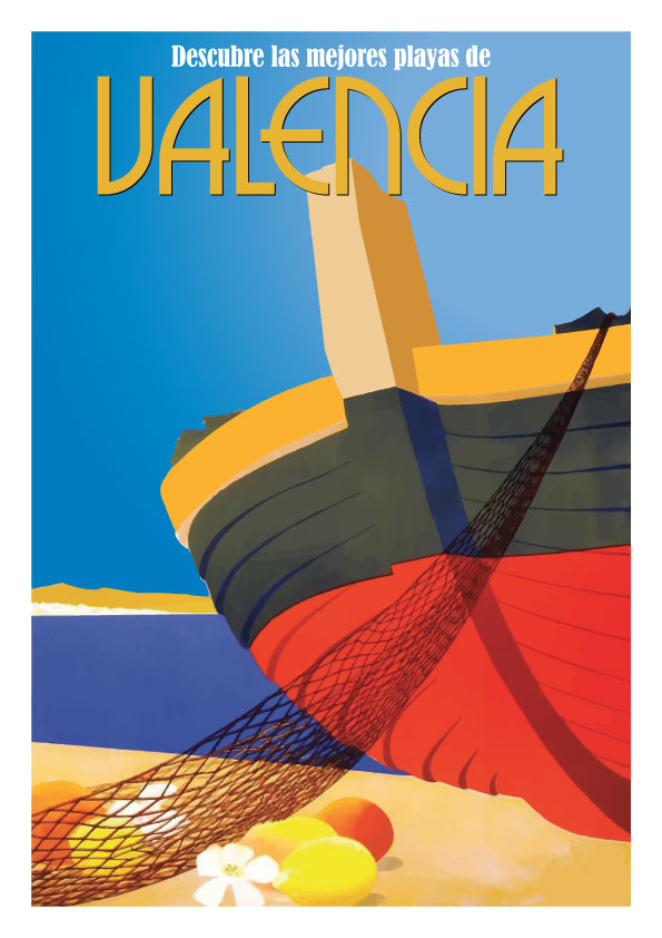 Playas de Valencia Poster