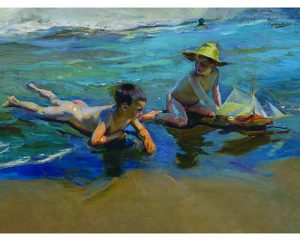 Niños En La Playa 1904