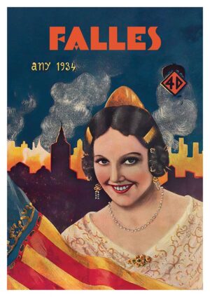 Fallera Valenciana Poster