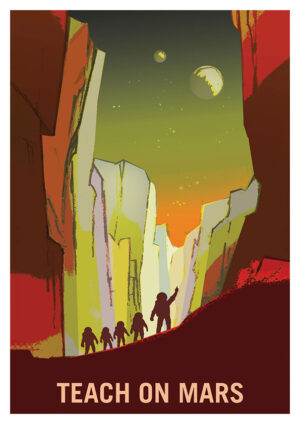 Mars Landscape Poster