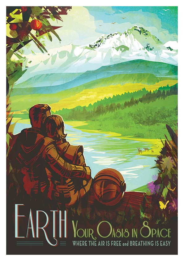 planet earth poster