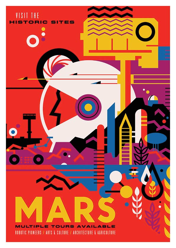 planet mars poster