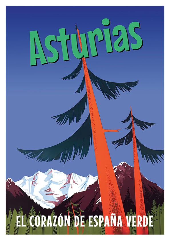 Green Asturias Poster