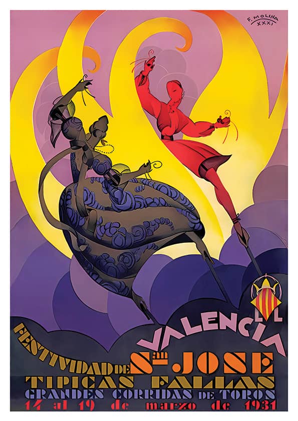 6628. Fallas poster 1931 product Fallas poster 1931 product