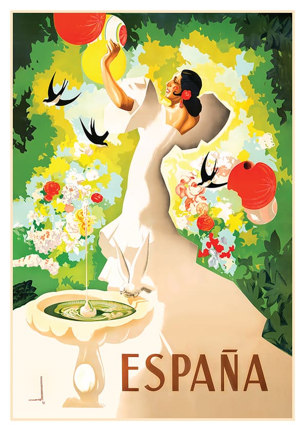 6404.Spanish Garden Poster product min Spanish Garden Poster