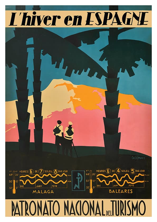 Winter in Malaga Poster