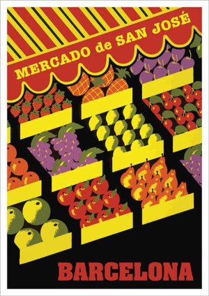 Mercado Barcelona Poster