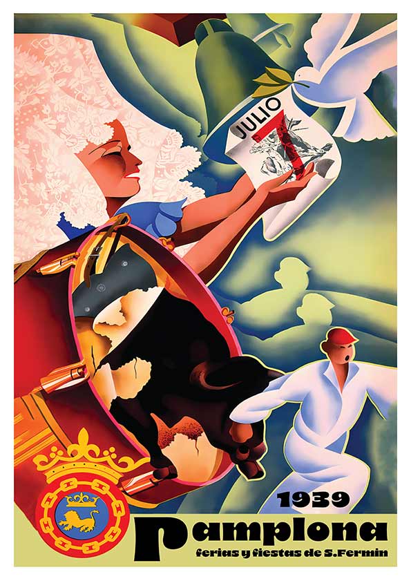 pamplona 1939 poster product pamplona 1939 poster product