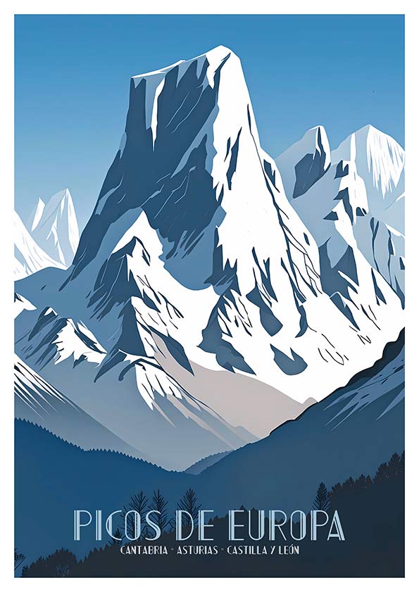 picos de europa poster picos de europa poster