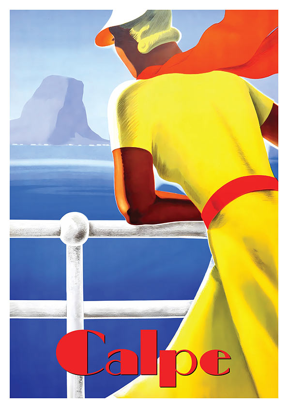 vintage calpe poster product