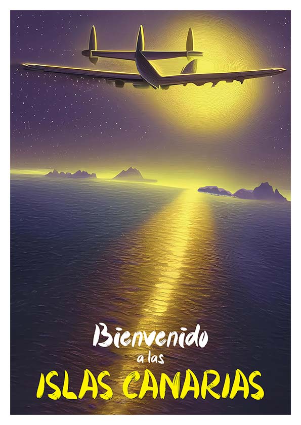 vintage canarias poster vintage canarias poster