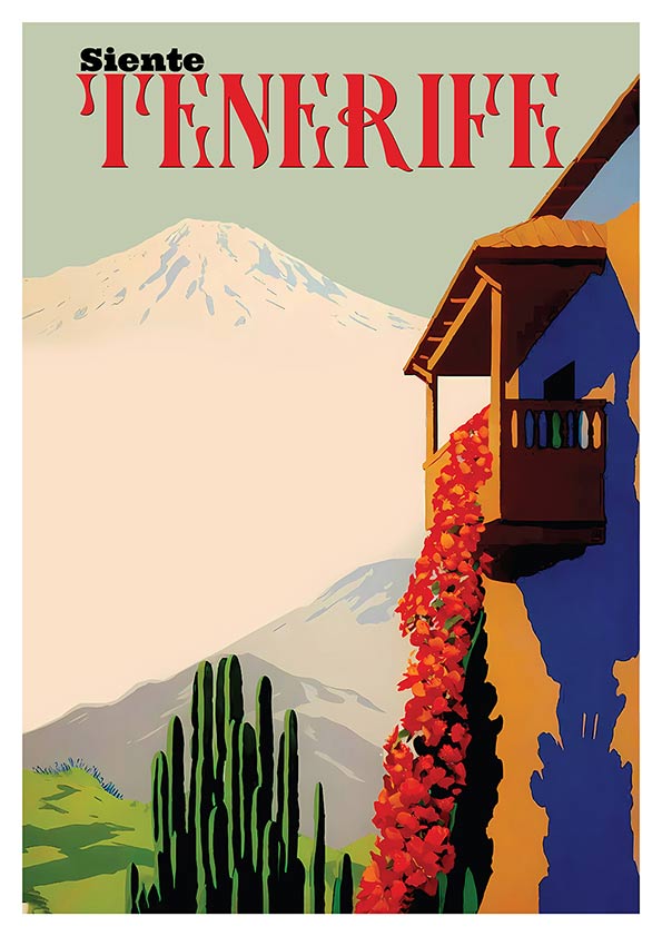 vintage tenerife poster product vintage tenerife poster product