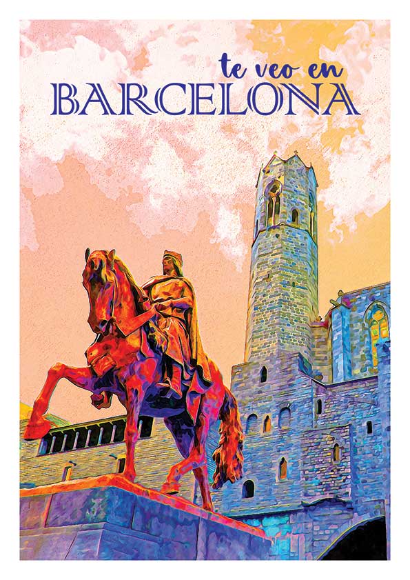 barcelona barrio gotico barcelona barrio gotico poster