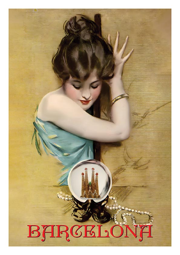 barcelona souvenirs poster