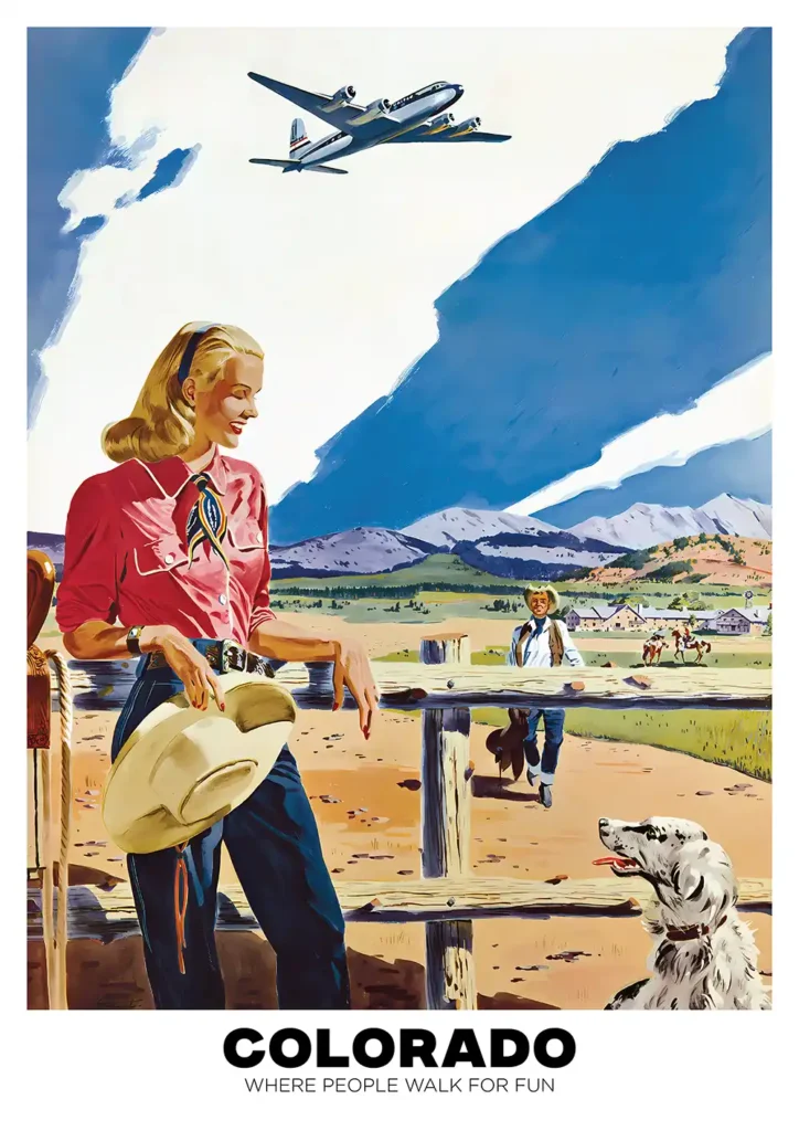Colorado Retro Poster