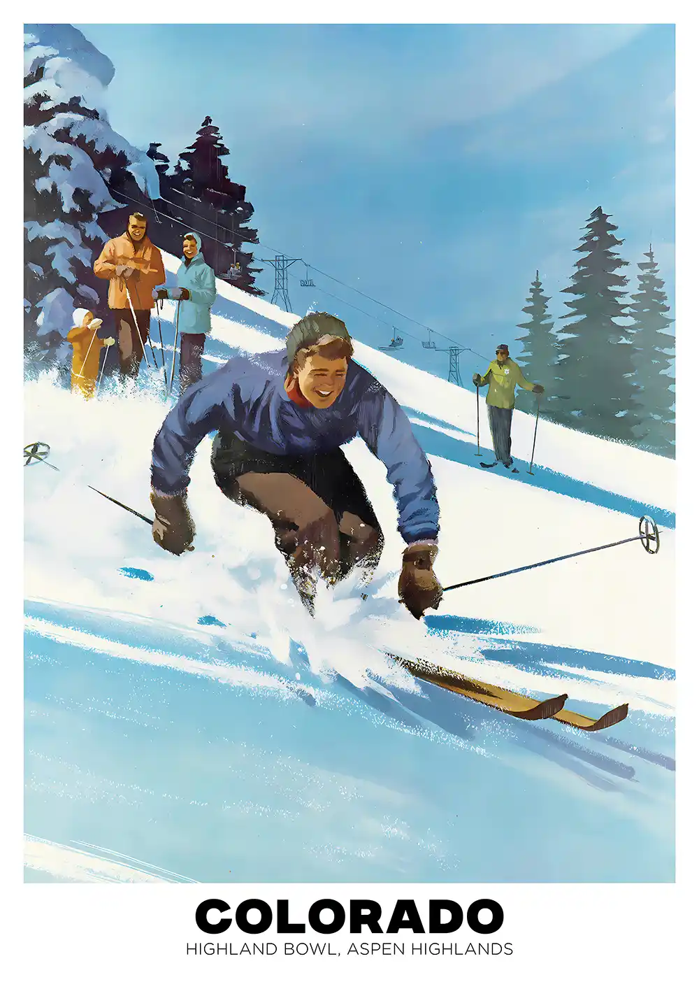 Colorado Ski Poster