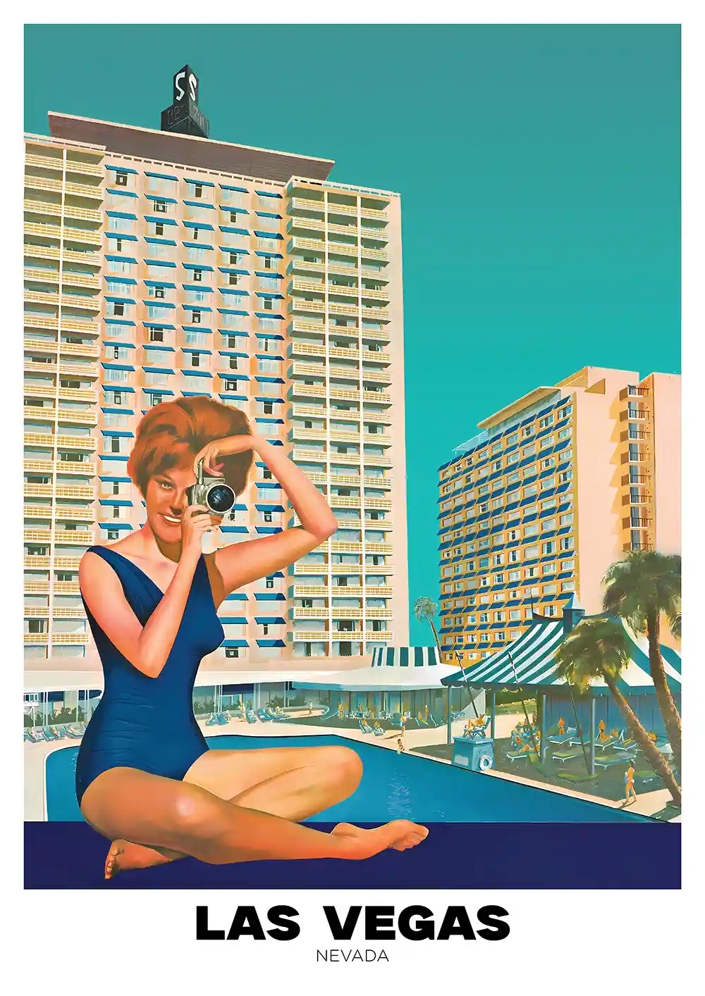 Retro Las Vegas poster Retro Las Vegas poster