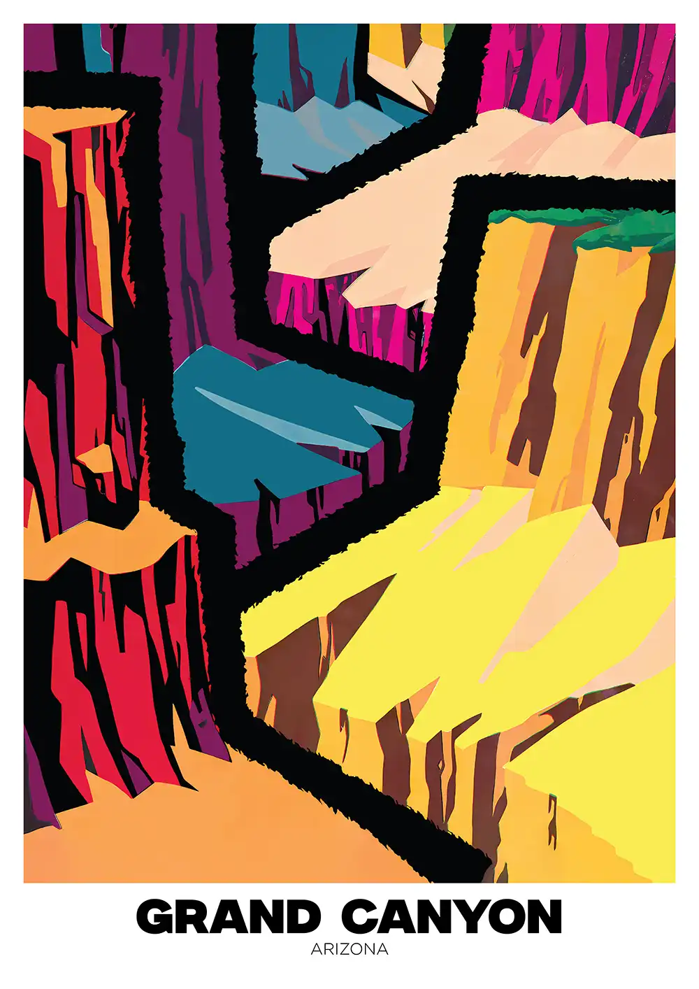 Vintage Grand Canyon poster