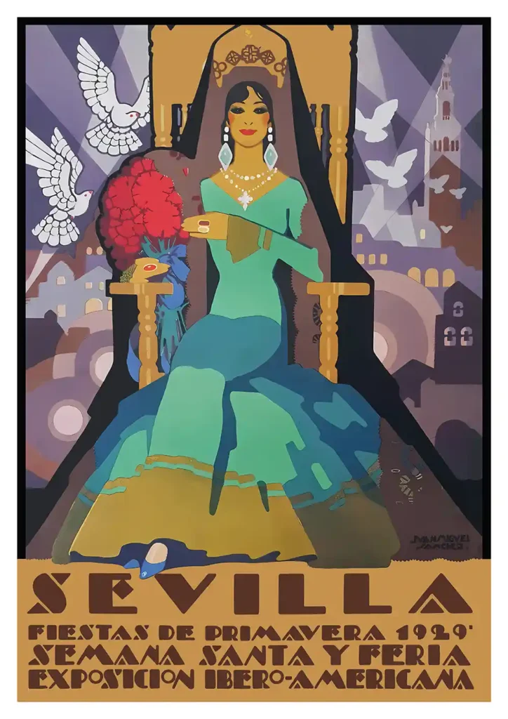 Feria de Abril 1929 Sevilla Poster