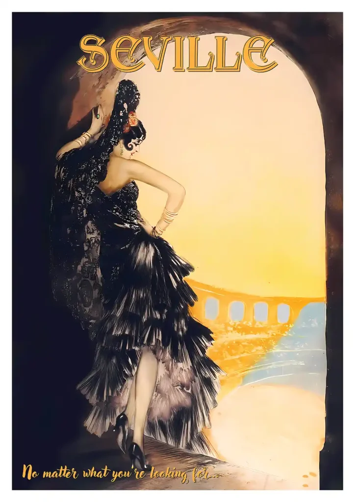 Retro Seville Poster