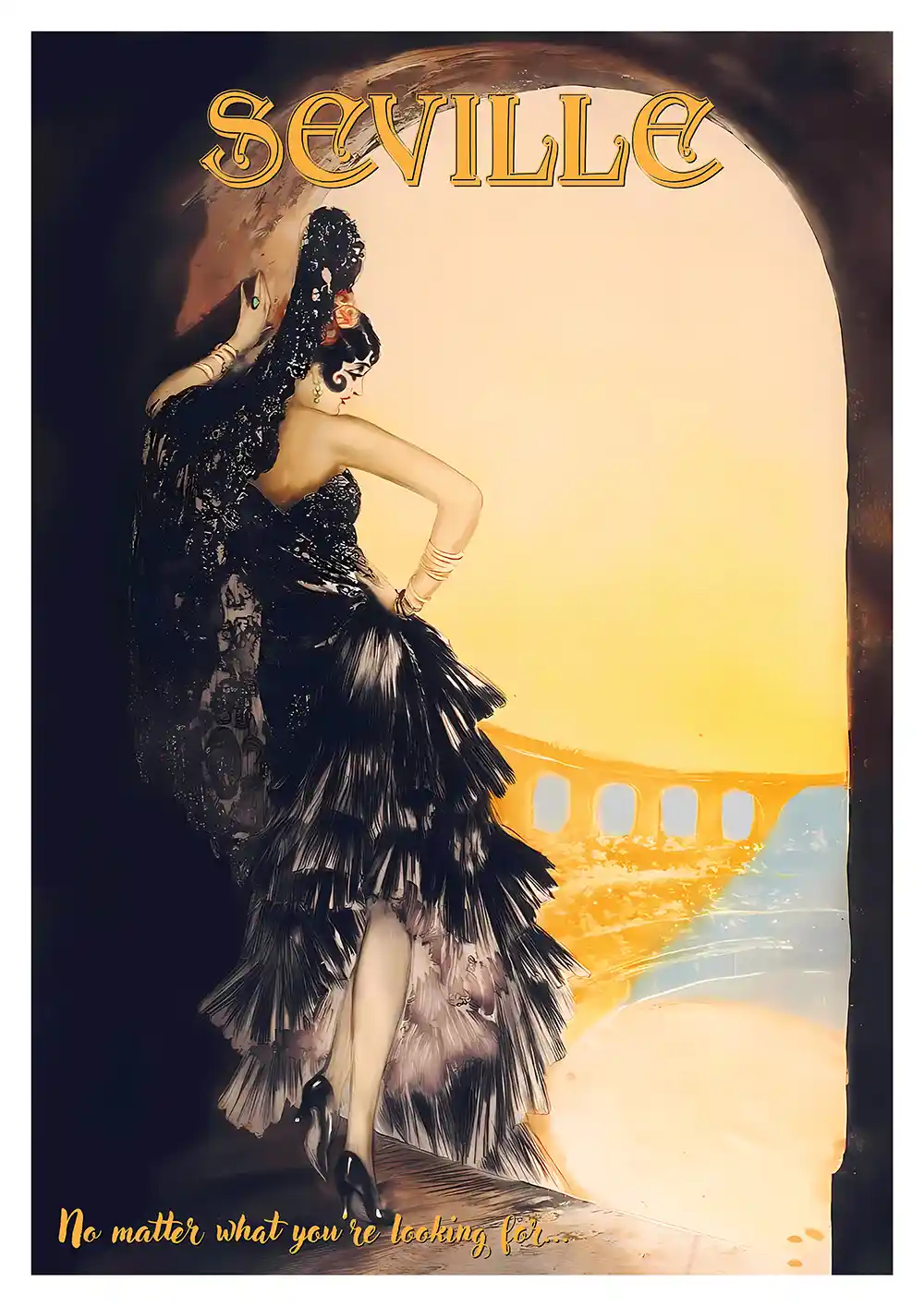 Retro Seville Poster