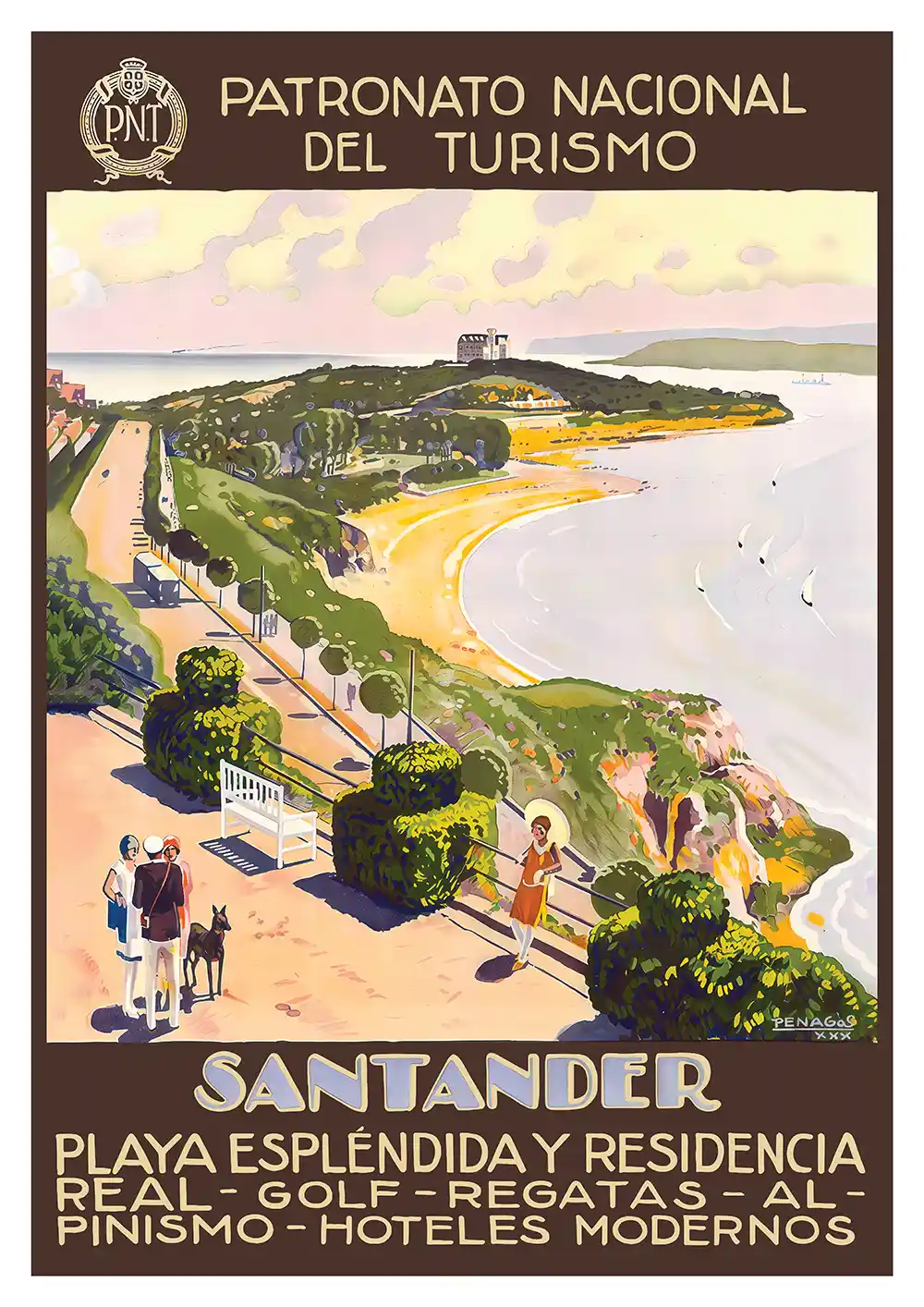 Vintage Santander poster