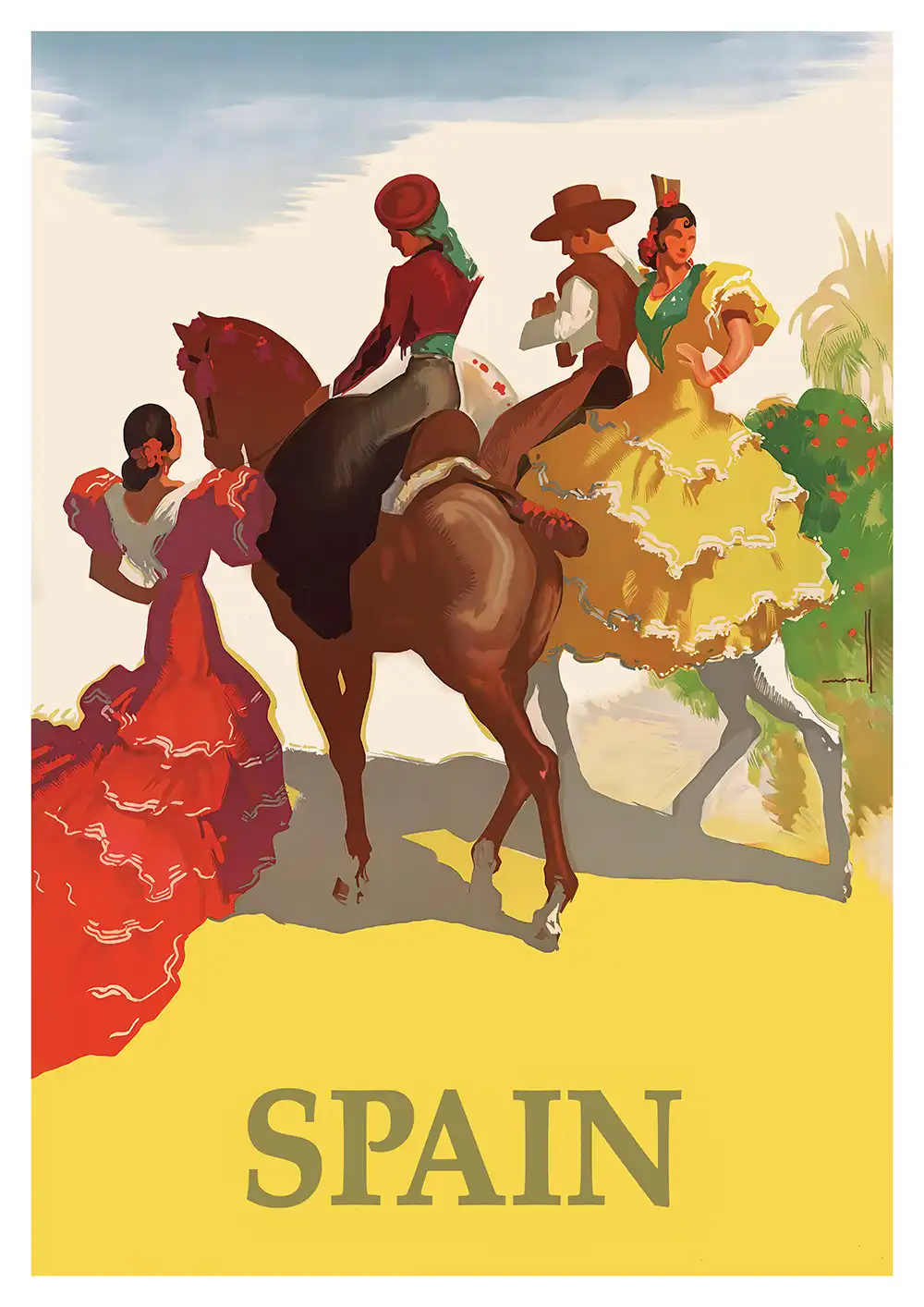 retro spain poster retro spain poster