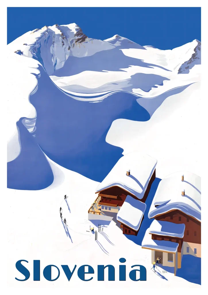 Vintage Slovenia Poster