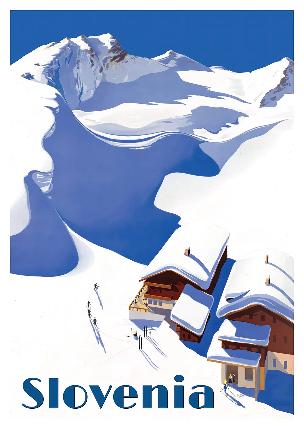 Vintage Slovenia Poster 1 Vintage Slovenia Poster