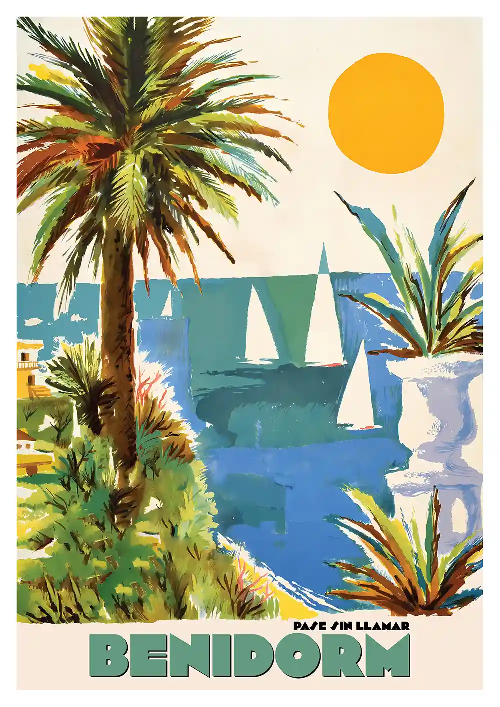 classic benidorm poster classic benidorm poster
