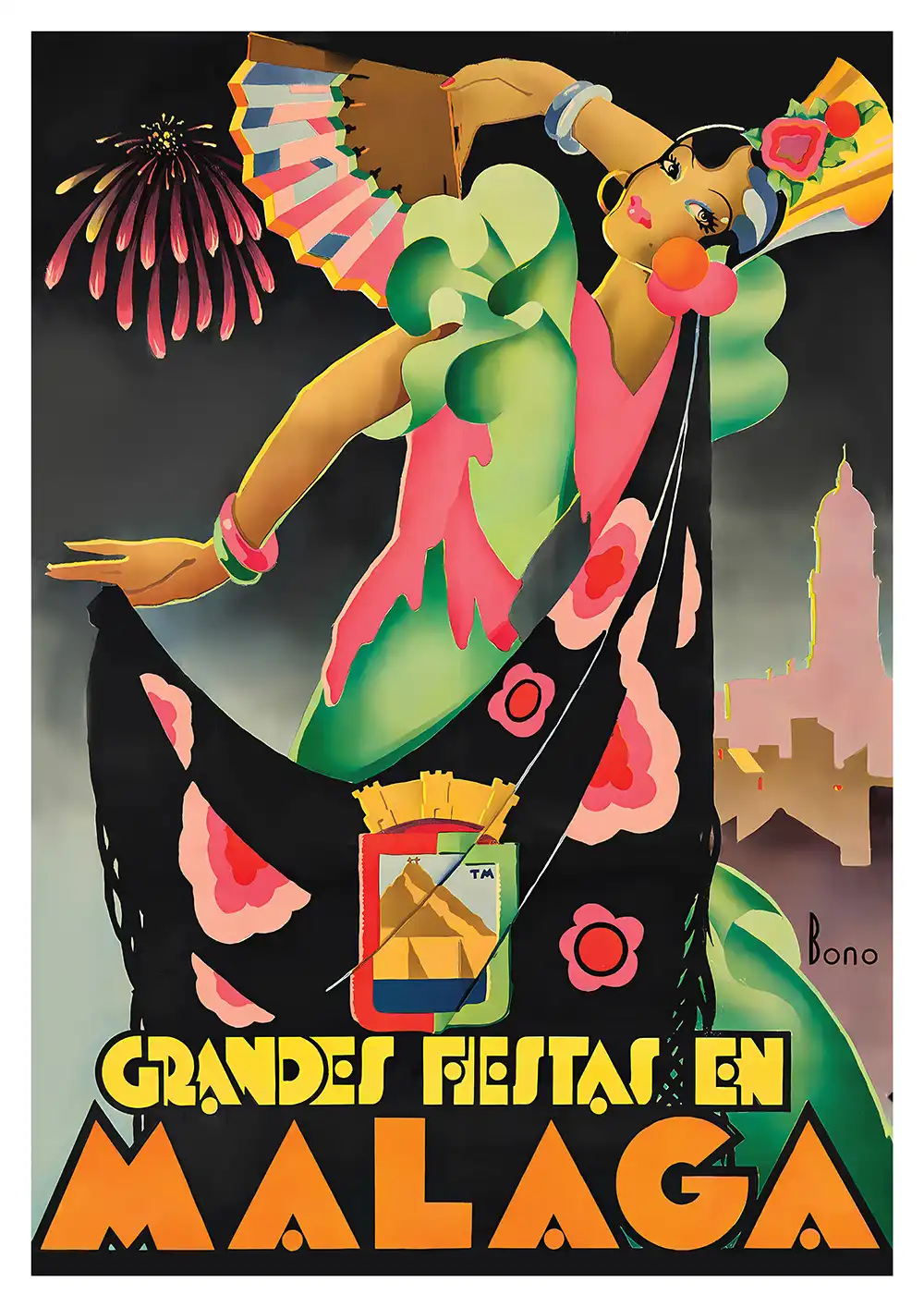 malaga 1935 poster malaga 1935 poster