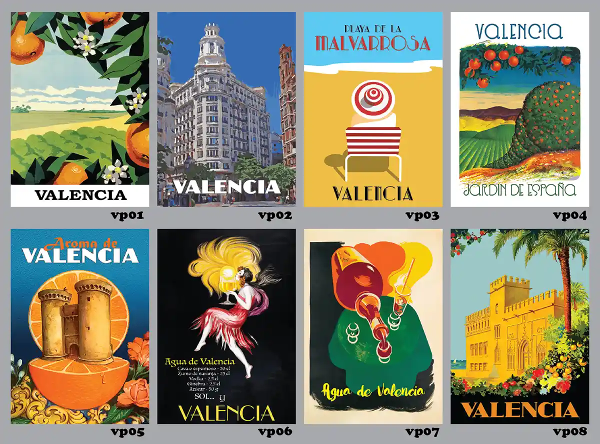 postales Valencia 8 up sa brojevima