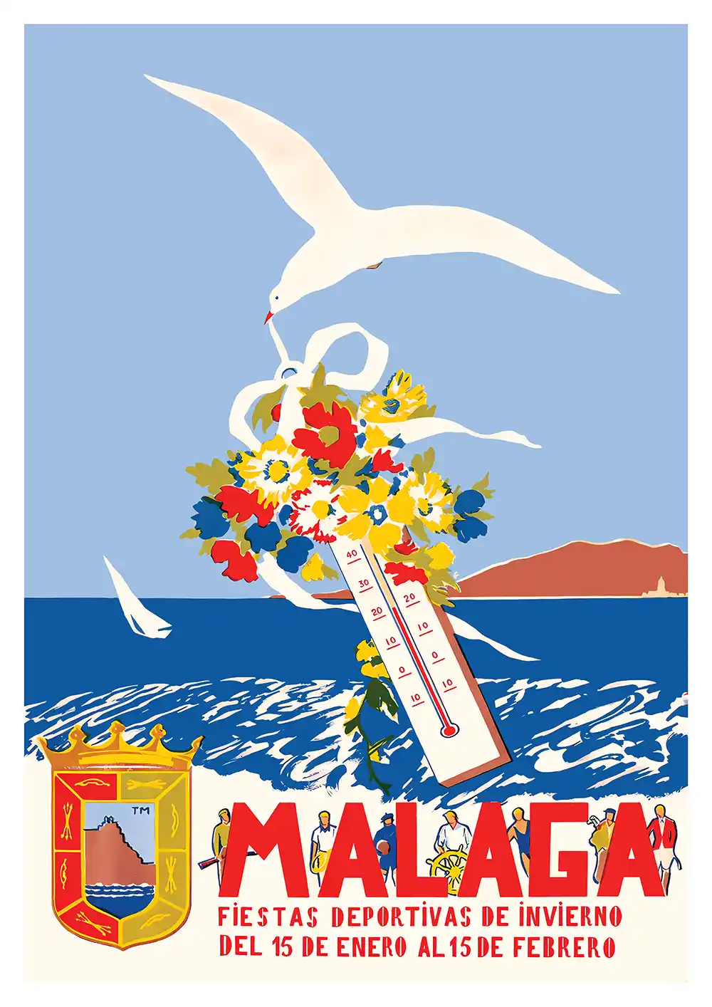 7015. Malaga Invierno poster