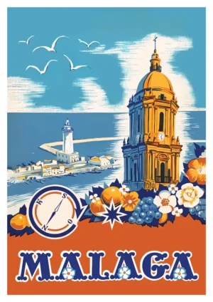 Faro de Malaga Poster