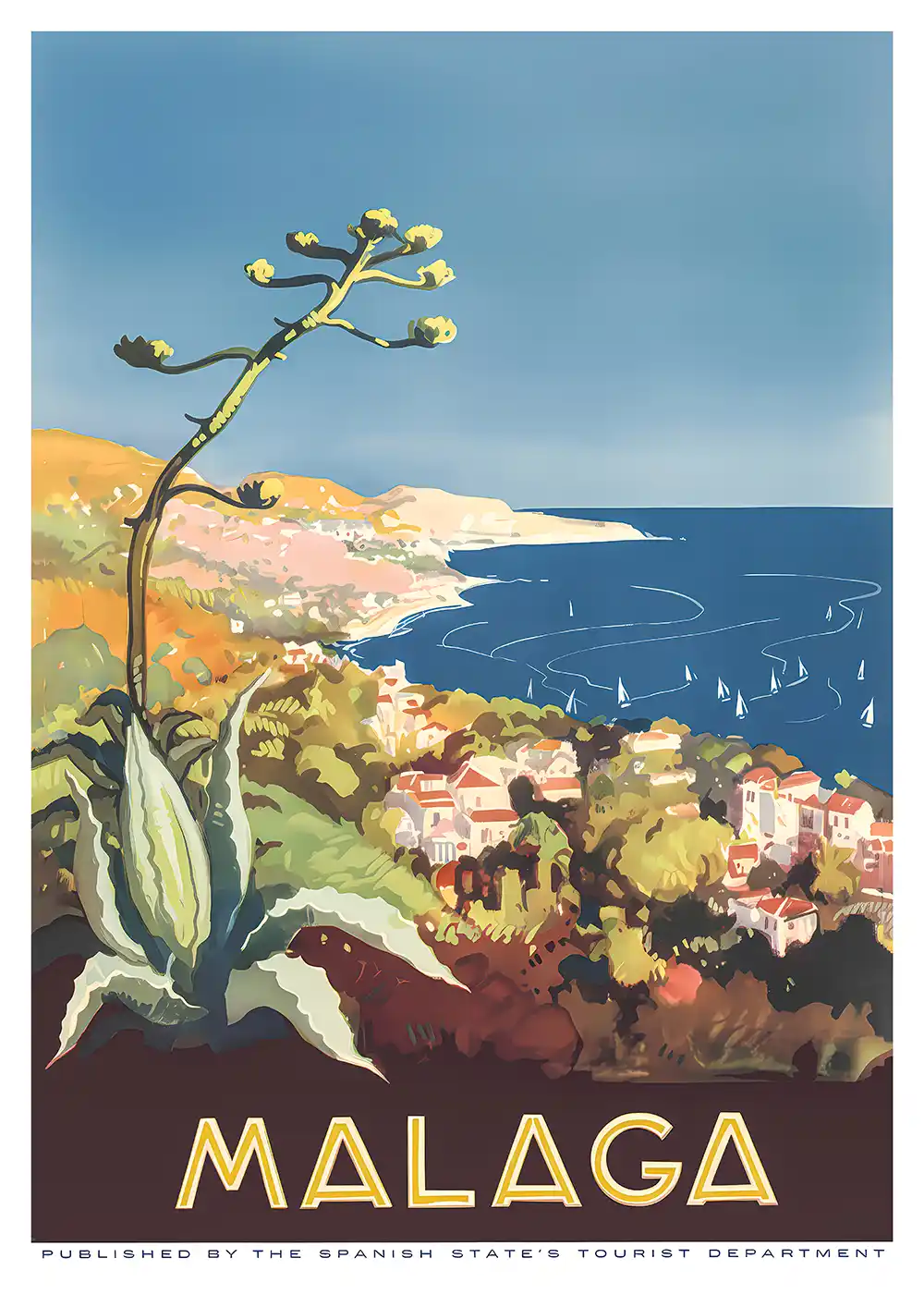 7017.Costa de Malaga poster 7017.Costa de Malaga poster