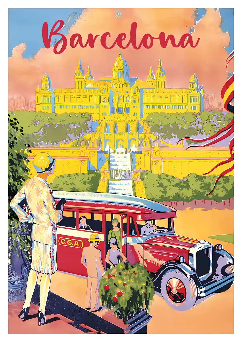 7030.Tour Barcelona Poster 7030.Tour Barcelona Poster