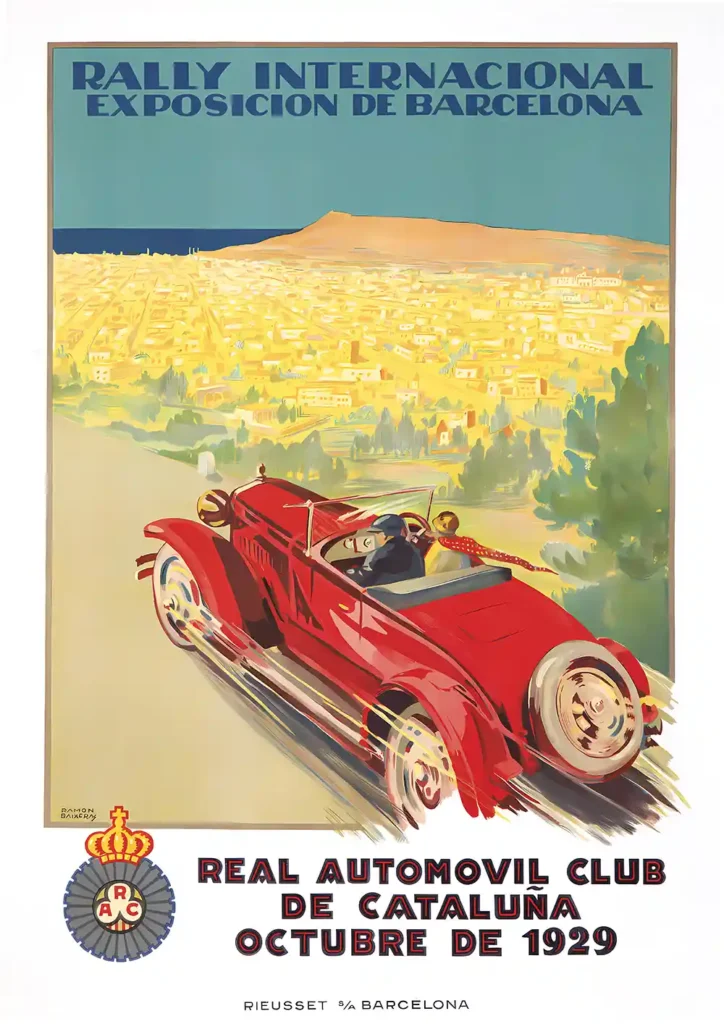7032.Barcelona Rally poster