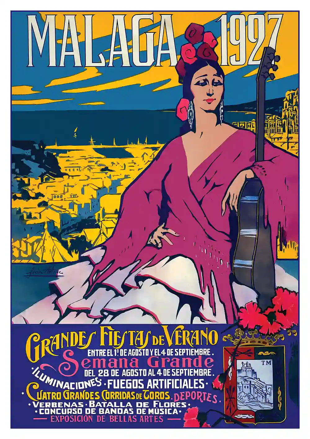 Malaga 1927 poster Malaga 1927 poster