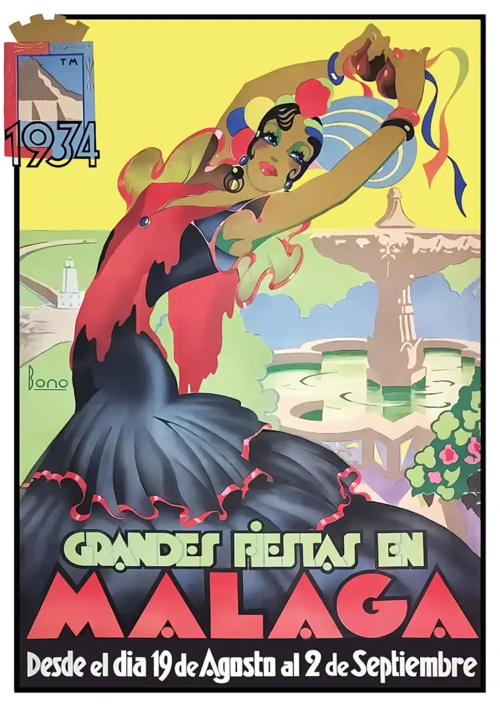 Malaga 1934 poster