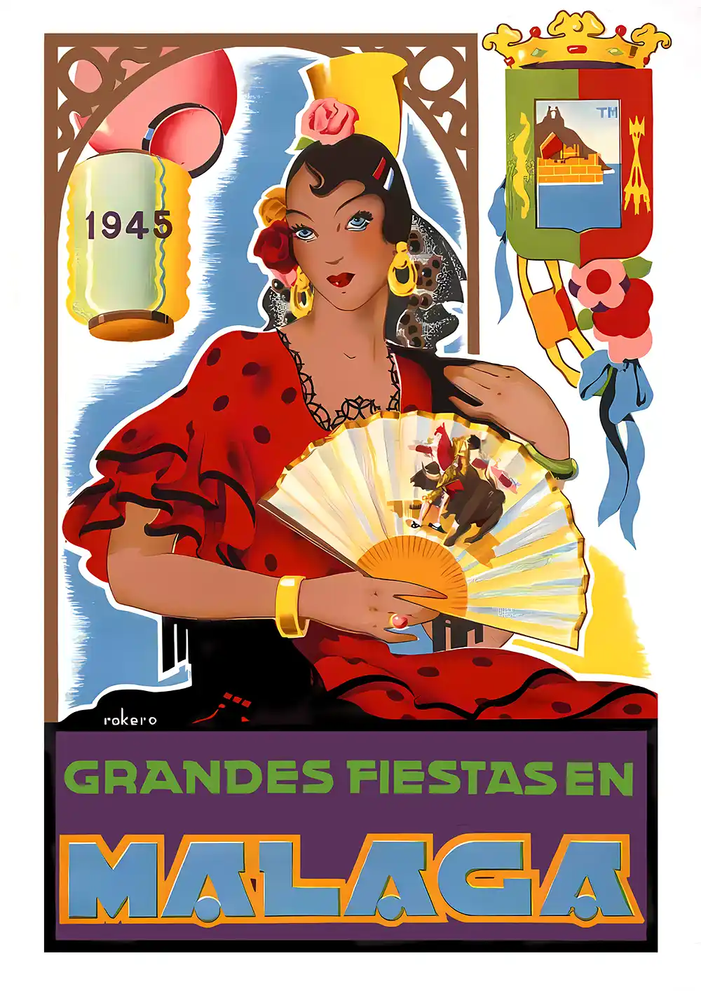 malaga 1945 poster malaga 1945 poster