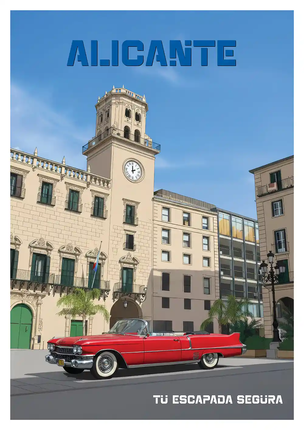 6108.Retro Alicante product Retro Alicante poster