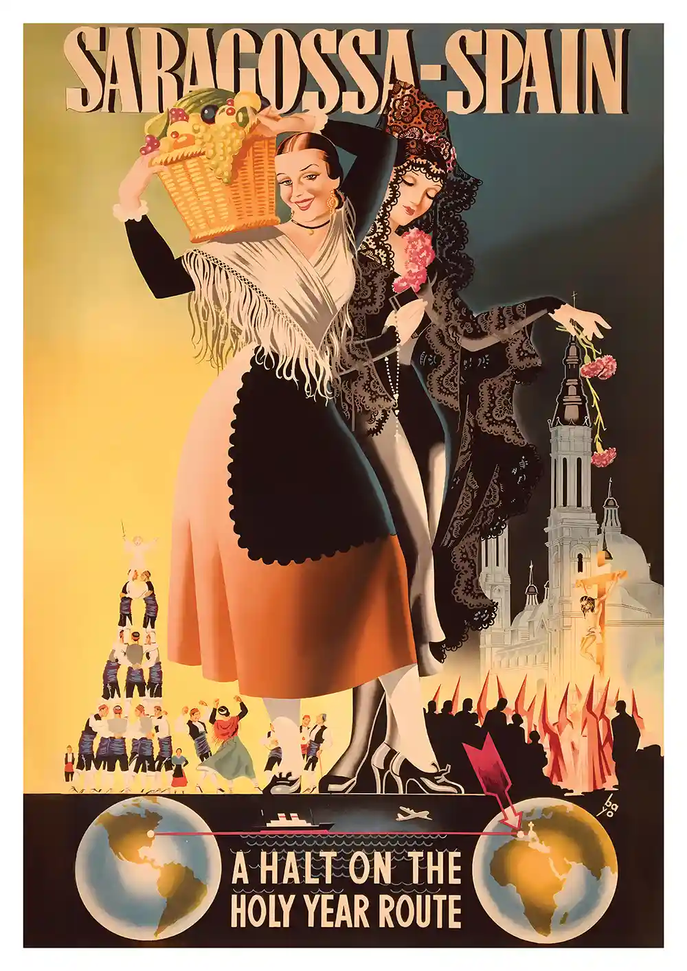 7037.Saragossa Poster Saragossa Poster