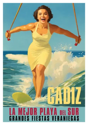 Cadiz Ski Poster