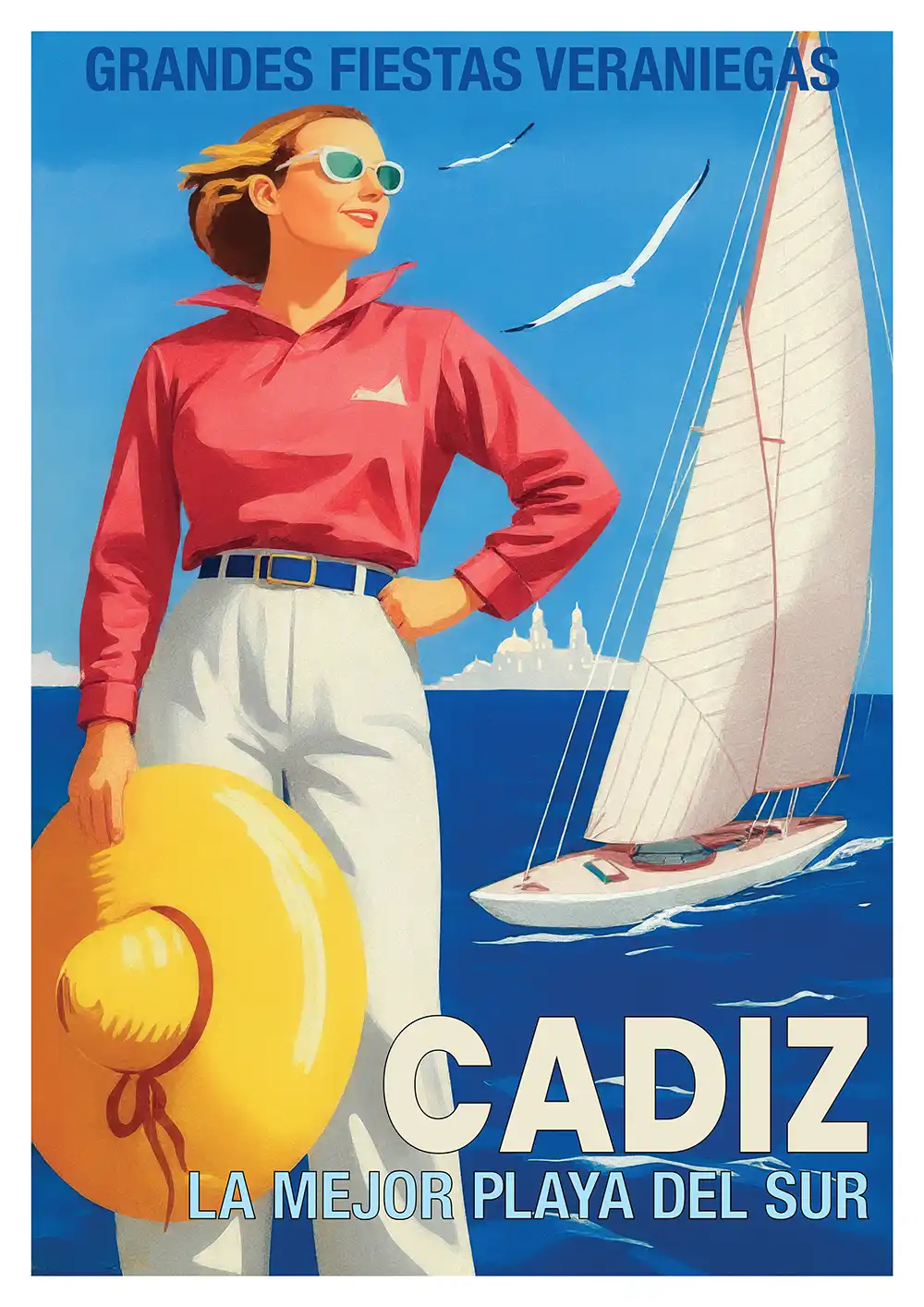 7042.Retro Cadiz product Retro Cadiz poster
