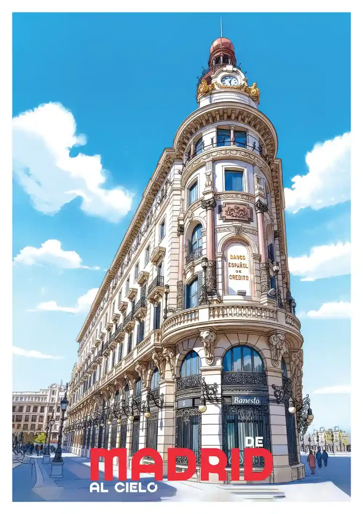 Retro Madrid Poster
