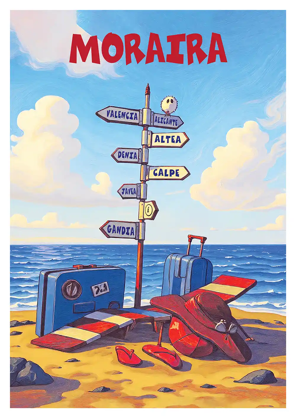 Retro Moraira Poster