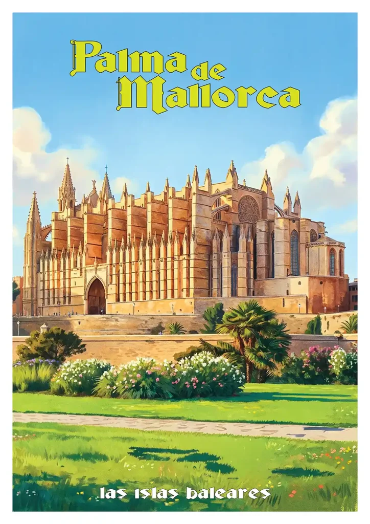 Vintage Mallorca poster